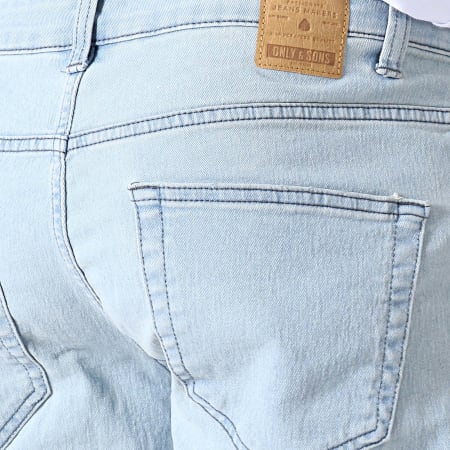 Only And Sons - Short Jean PLY Bleu Wash