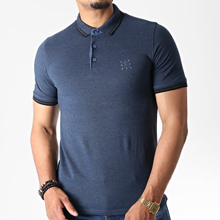 Only And Sons - Polo Manches Courtes Stan Bleu Marine