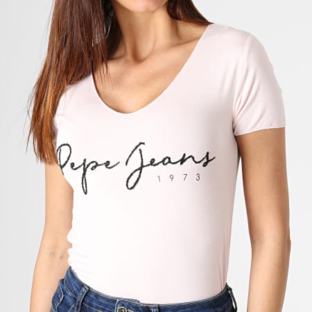 Pepe Jeans - Tee Shirt Femme Adalie Rose