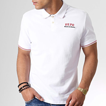 Pepe Jeans - Polo Manches Courtes Fell PM541218 Blanc
