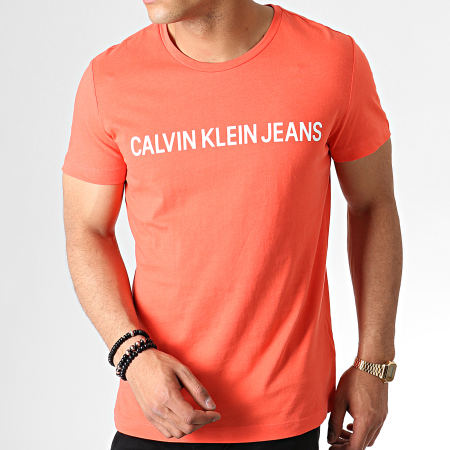 Calvin Klein - Tee Shirt Institutional Logo 7856 Corail