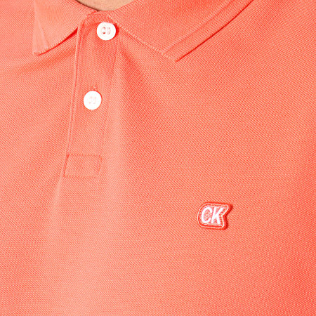 Calvin Klein - Polo Manches Courtes Badge Pima Cotton 2761 Corail