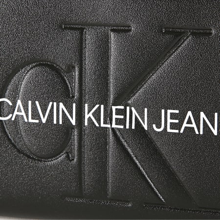 Calvin Klein - Pochette Femme Sculpted Large Ziparound K60K605547 Noir