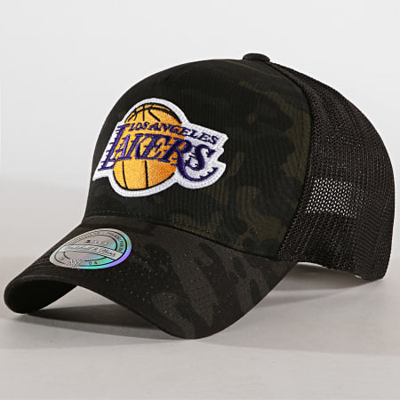Mitchell and Ness - Casquette Trucker Multicam Los Angeles Lakers Noir Camouflage