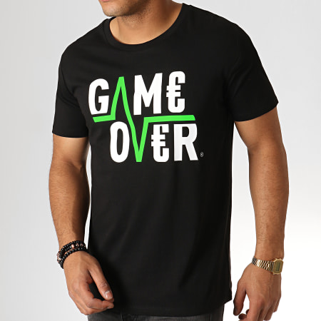 Game Over - Camiseta Flash Negra