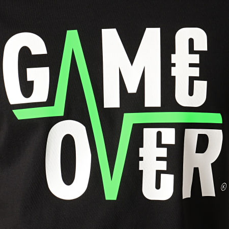 Game Over - Camiseta Flash Negra
