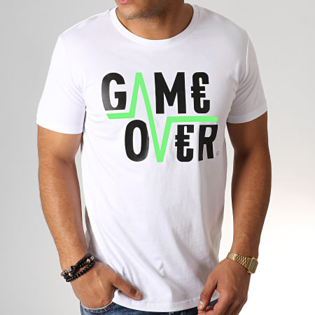 Game Over - Camiseta Flash Blanca