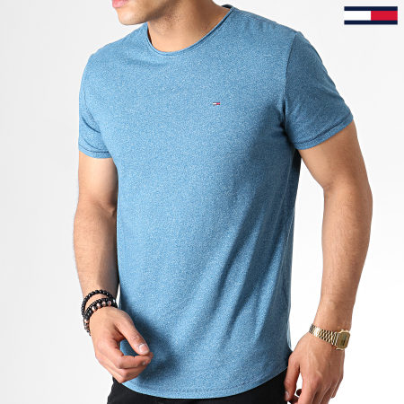Tommy Hilfiger - Tee Shirt Essential Jaspe 4792 Bleu Marine Chiné