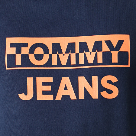 Tommy Jeans - Sweat Crewneck Split Block Logo 6674 Bleu Marine