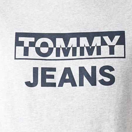 Tommy Hilfiger - Tee Shirt Split Block Logo 6853 Gris Chiné