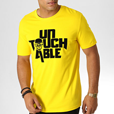 Untouchable - Maglietta con logo giallo e nero