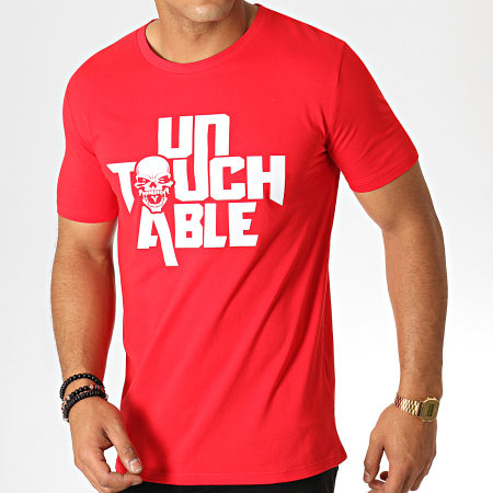 Untouchable - Camiseta Logo Rojo Blanco