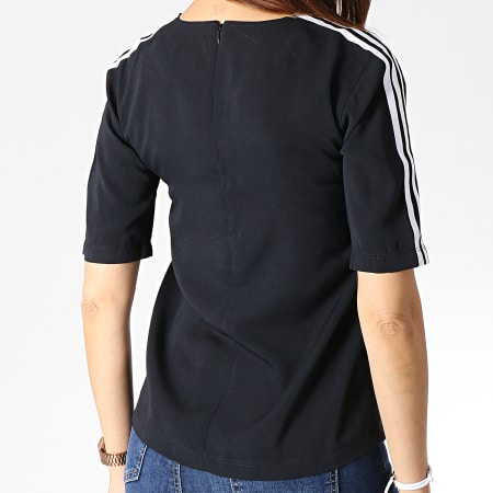 Adidas Originals - Tee Shirt Femme 3 Stripes DX3695 Noir