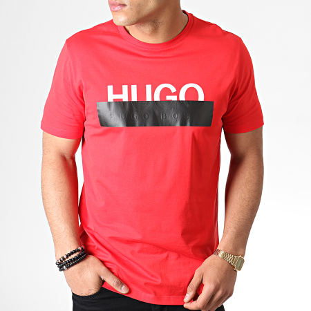 HUGO - Tee Shirt Dolive193 50410927 Rouge Blanc Noir