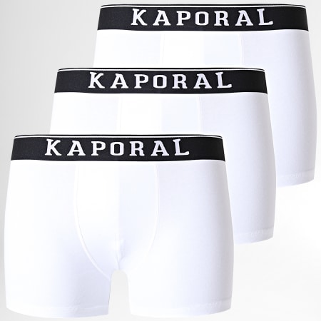 Kaporal - Lot De 3 Boxers Quad Blanc