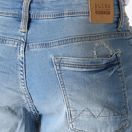Blend - Short Jean Slim 20708204 Bleu Denim