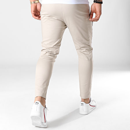 Classic Series - Pantalon A Bandes 88039 Beige Blanc