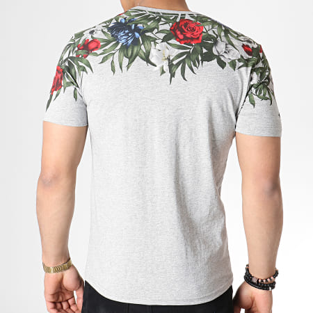 KZR - Tee Shirt Floral MK-18122 Gris
