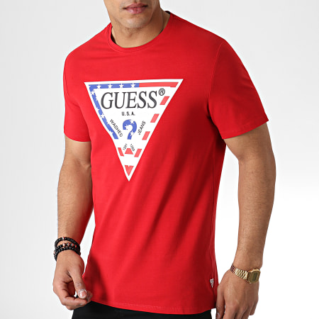 Guess - Tee Shirt M93I21J1300 Rouge