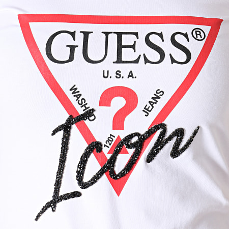 Guess - Tee Shirt Femme W93I89J1300 Blanc