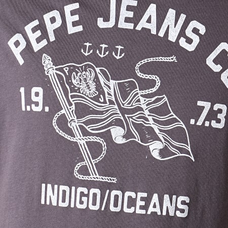 Pepe Jeans - Tee Shirt Douglas Gris Blanc