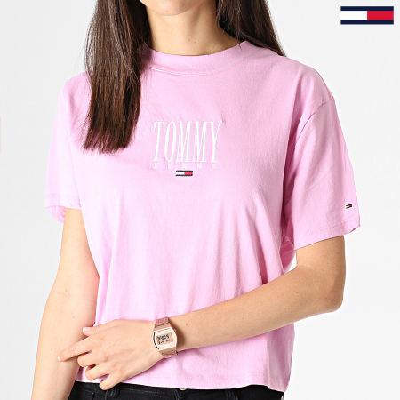 Tommy Jeans - Tee Shirt Femme Embroidery Graphic 6721 Rose