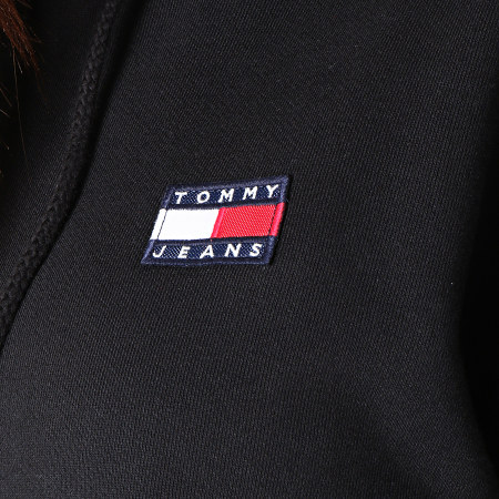 Tommy Jeans - Sweat Capuche Femme Badge 6815 Noir