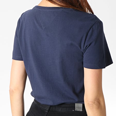 Tommy Jeans - Tee Shirt Femme Soft Jersey 6901 Bleu Marine