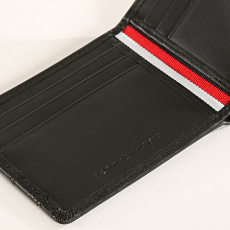 Tommy Hilfiger - Porte cartes Textured Leather Mini 4819 Noir