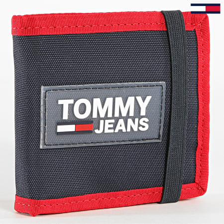 Tommy Hilfiger - Portefeuille Urban Mini 5020 Bleu Marine Rouge