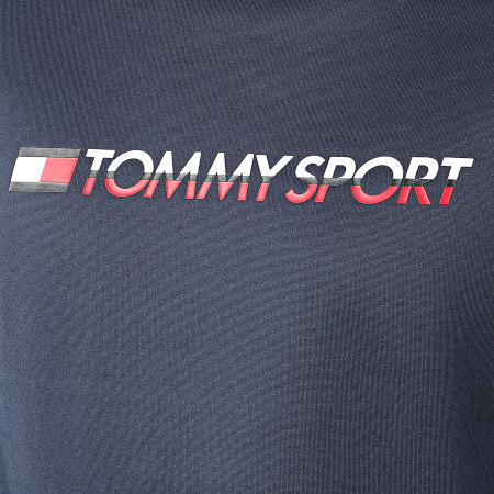 Tommy Hilfiger - Sweat Crewneck Knit Logo Tape 0122 Bleu Marine Blanc Rouge