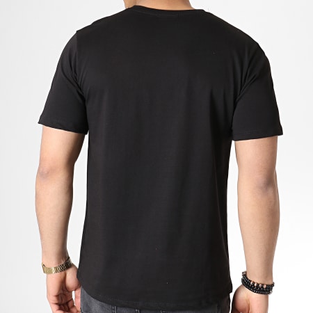 Uniplay - Tee Shirt A Strass KXT-32 Noir Argenté