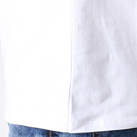 Uniplay - Tee Shirt A Strass ZS012 Blanc Doré