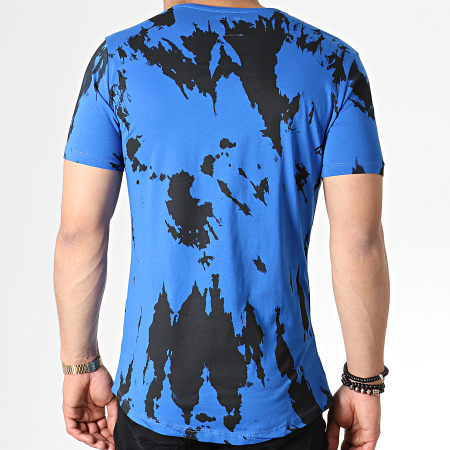 Ikao - Tee Shirt Oversize F527 Bleu Noir