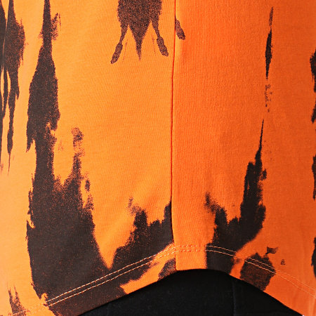 Ikao - Tee Shirt Oversize F527 Orange Noir