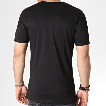 Ikao - Tee Shirt A Strass F536 Noir Gris