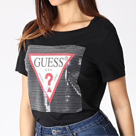 Guess - Tee Shirt Femme W93I87R5JK0 Noir