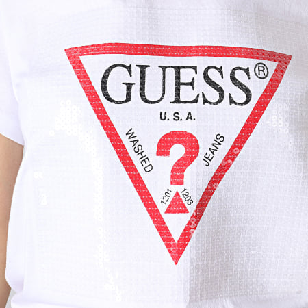 Guess - Tee Shirt Femme W93I87R5JK0 Blanc