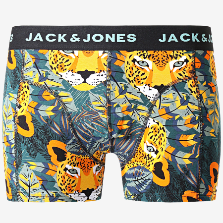 Jack And Jones - Lot De 3 Boxers Animals Noir Bleu Marine Vert Kaki Floral