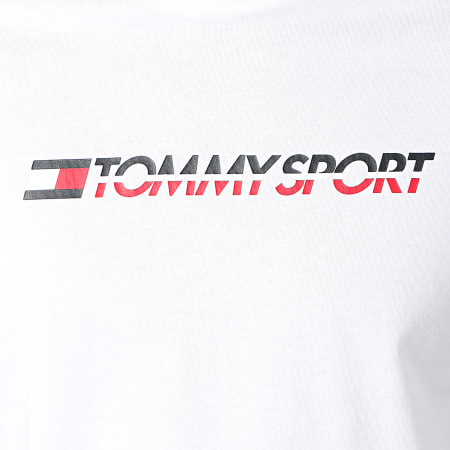 Tommy Hilfiger - Tee Shirt Colour Block Logo 0103 Blanc Bleu Marine Rouge