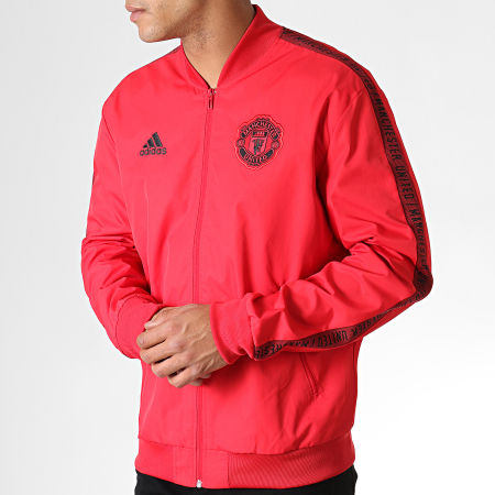 Adidas Sportswear - Veste Zippée Anthem Manchester United DX9077 Rouge Noir