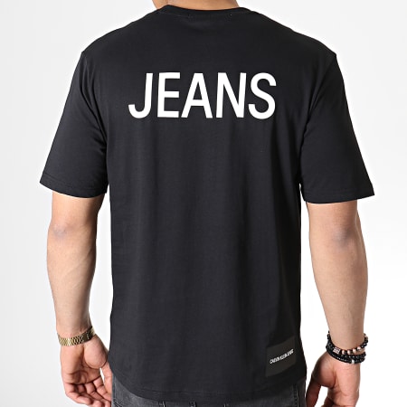 Calvin Klein - Tee Shirt CK Jeans On The Back 2483 Noir Blanc