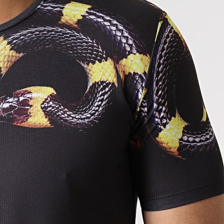 Ikao - Tee Shirt Oversize Serpent F538 Noir