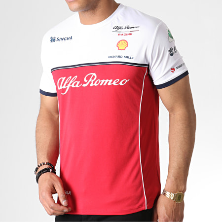 Alfa Romeo Racing - Tee Shirt AFRTS03 Blanc Rouge
