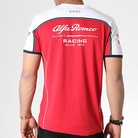 Alfa Romeo Racing - Tee Shirt AFRTS03 Blanc Rouge