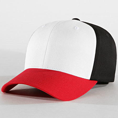 Flexfit - Cappello 3 toni nero bianco rosso