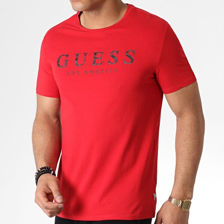 Guess - Tee Shirt M93I55J1300 Rouge