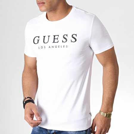 Guess - Tee Shirt M93I55J1300 Blanc