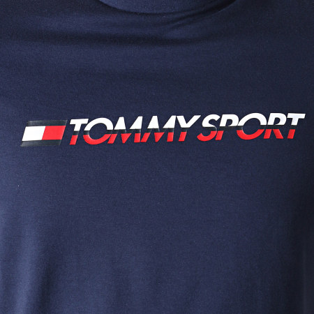 Tommy Hilfiger - Tee Shirt De Sport Tape 0108 Bleu Marine