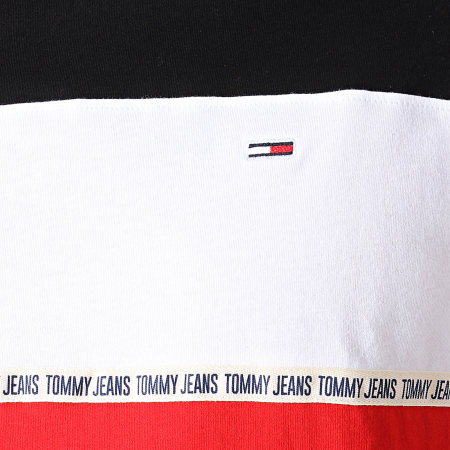Tommy Hilfiger - Tee Shirt Colorblocked Tape 6861 Noir Rouge Blanc